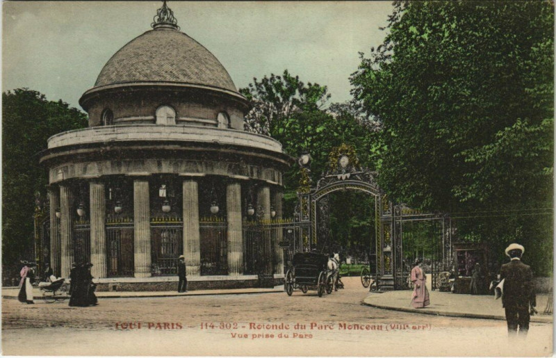 Carte postale ancienne Tout Paris - 114-302 - Rotonde du Parc Monceau à Paris