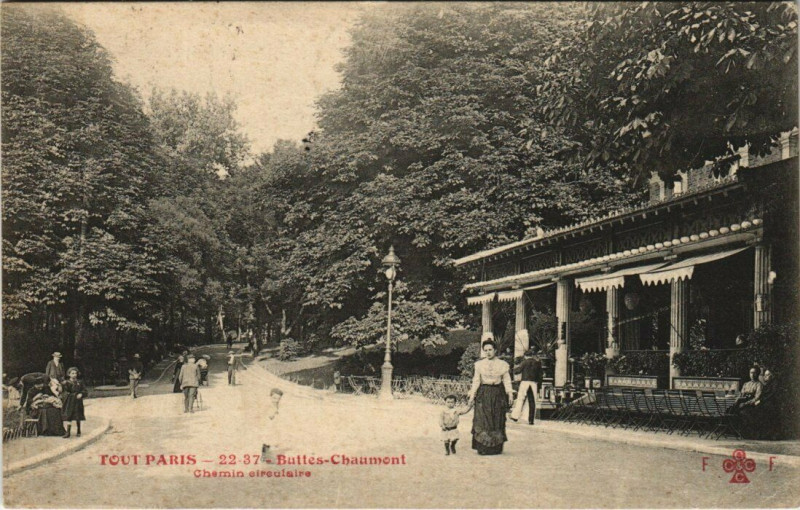 Carte postale ancienne Tout Paris - 23-37 - Buttes-Chaumont à Paris