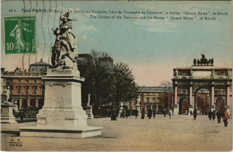 Carte postale ancienne Tout Paris - 26 M. - Le Jardin des Tuileires à Paris