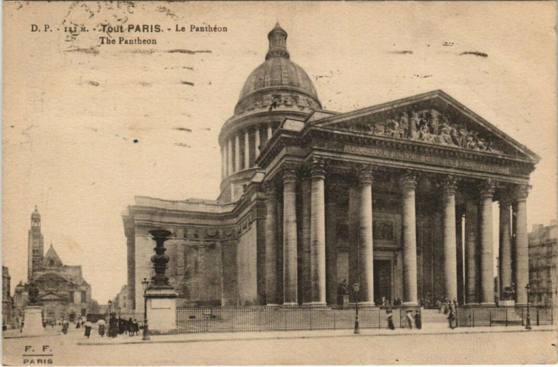 Carte postale ancienne Tout Paris - 142 M. - Le Pantheon à Paris