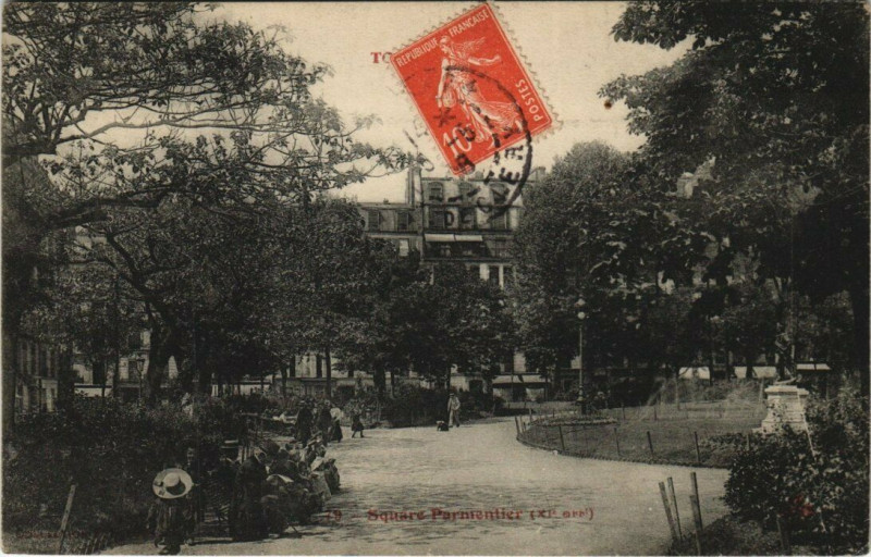 Carte postale ancienne Tout Paris - 79 - Square Parmentier (XIe) à Paris
