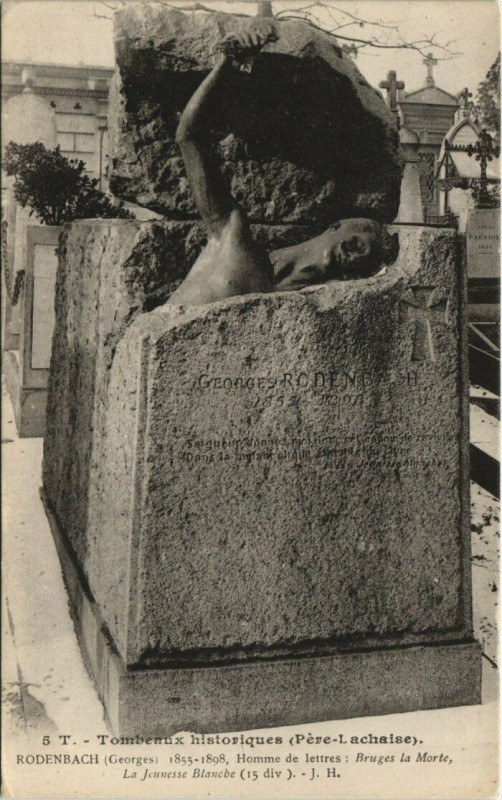 Carte postale ancienne Père-Lachaise - Georges Rodenbach à Paris 20e