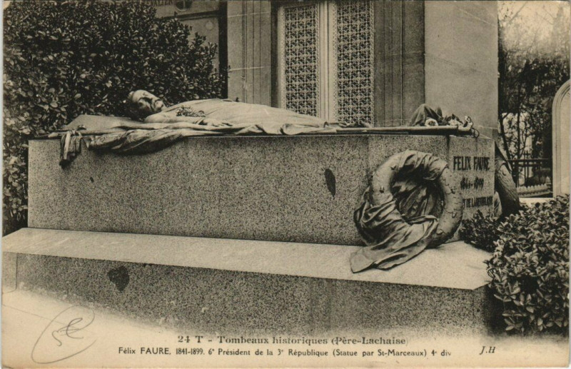 Carte postale ancienne Père-Lachaise - Félix Faure à Paris 20e