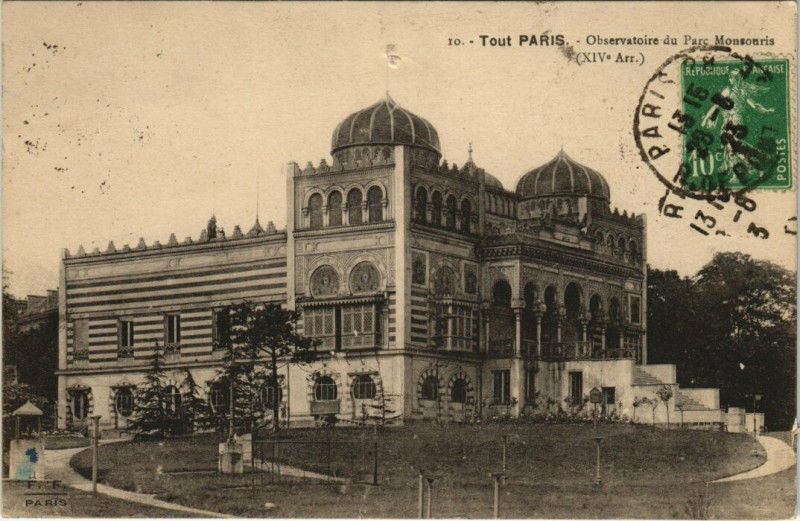 Carte postale ancienne Tout Paris - Observatoire du Parc Monsouris à Paris