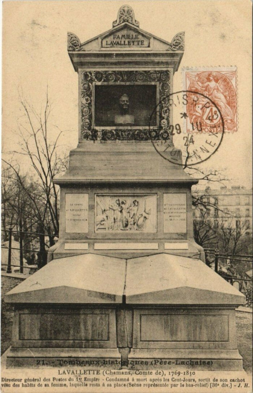 Carte postale ancienne Père-Lachaise - Lavallette à Paris 20e