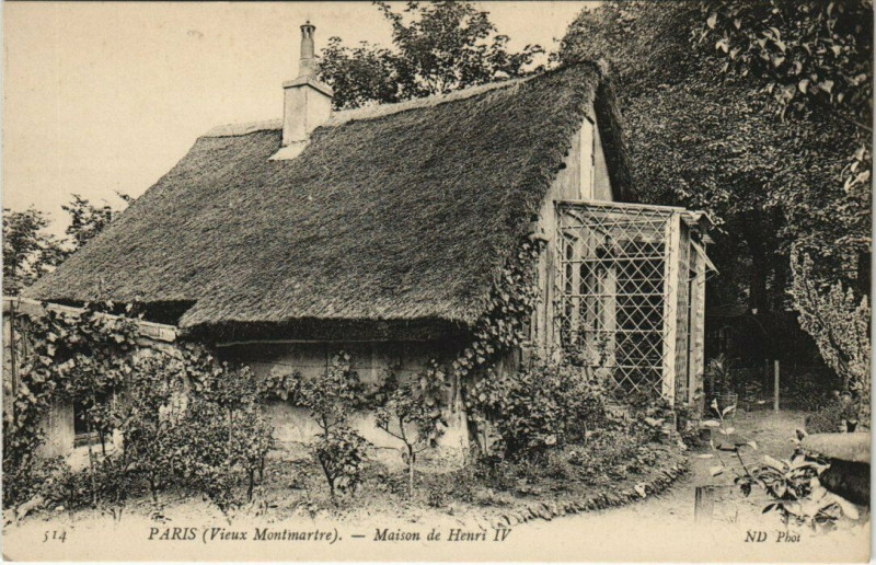 Carte postale ancienne Vieux Montmartre - Maison de Henri IV à Paris 18e