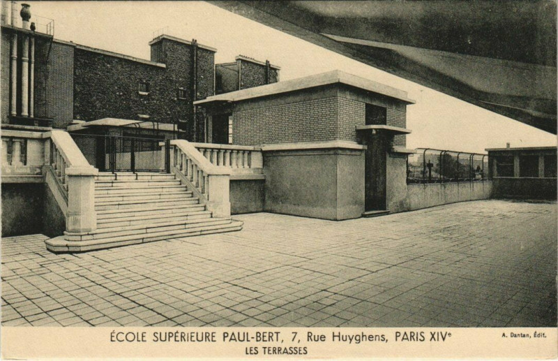 Carte postale ancienne Ecole Supérieure Paul-Bert - Les Terrasses à Paris 14e