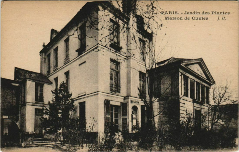 Carte postale ancienne Paris (5e) Jardin des Plantes - Maison de Cuvier à Paris 5e