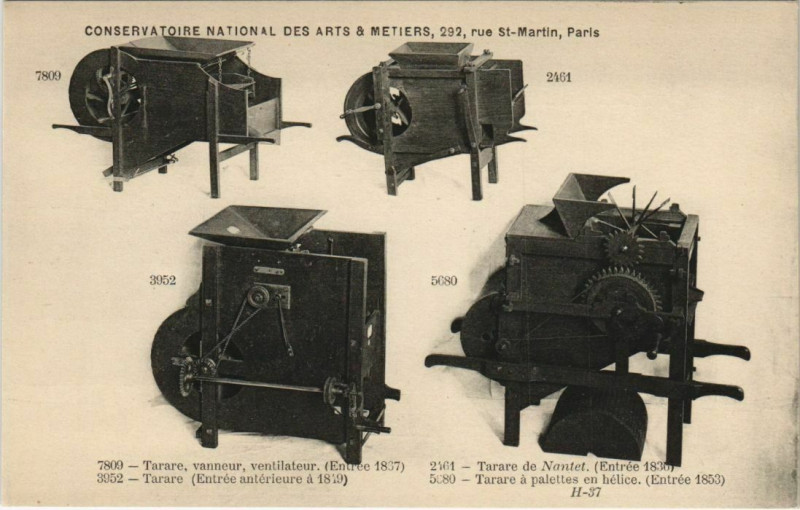 Carte postale ancienne Paris (3e) Cnam - Tarares à Paris 3e