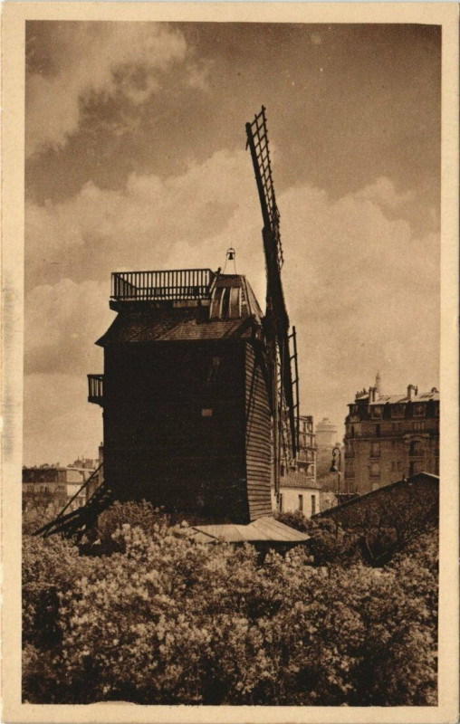 Carte postale ancienne Moulin de la Galette à Paris 18e