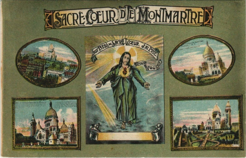 Carte postale ancienne Eden sur la Butte-Montmartre