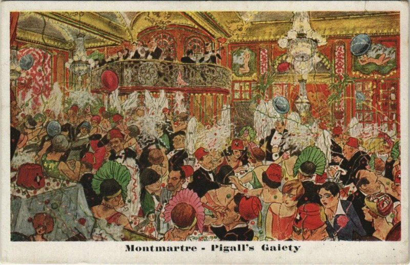 Carte postale ancienne Montmartre - Pigall's Gaiety à Paris 9e