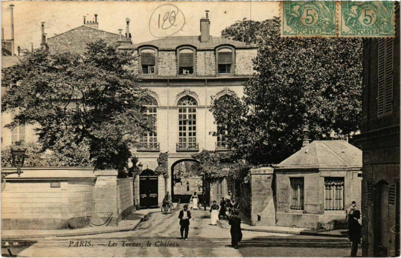 Carte postale ancienne Les Ternes, le Château à Paris 17e