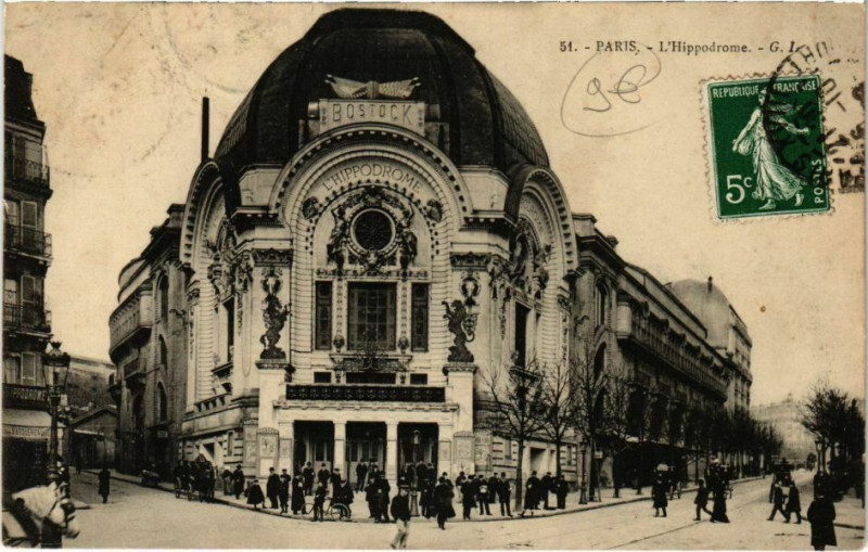 Carte postale ancienne L'Hippodrome à Paris 18e