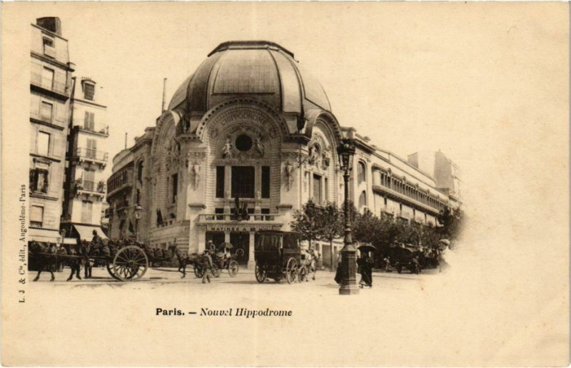 Carte postale ancienne Nouvel Hippodrome à Paris 18e
