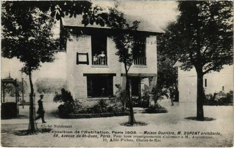 Carte postale ancienne Paris - Expo d'Habitation, Maison Ovriere à Paris