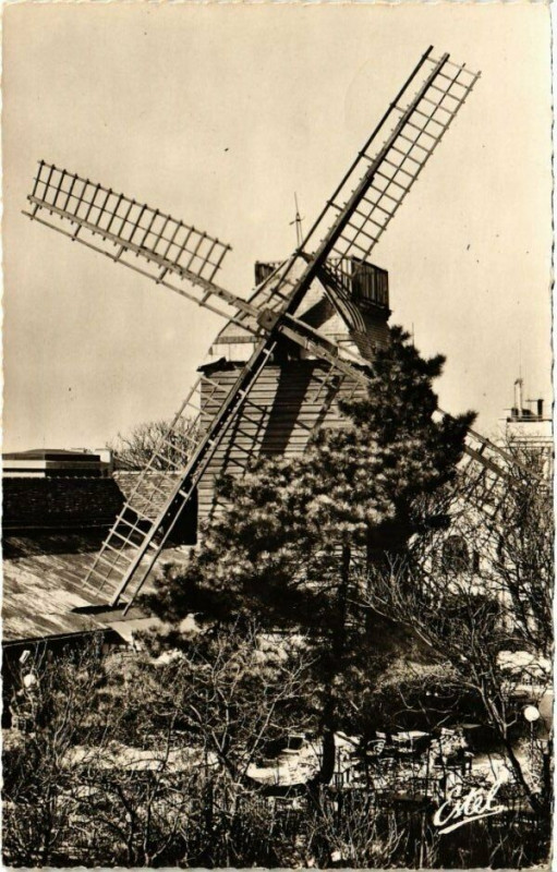 Carte postale ancienne Moulin de la Galette à Paris 18e