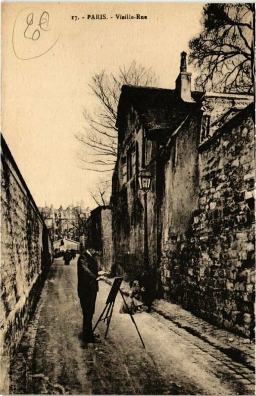 Carte postale ancienne Vieille-Rue à Paris 18e