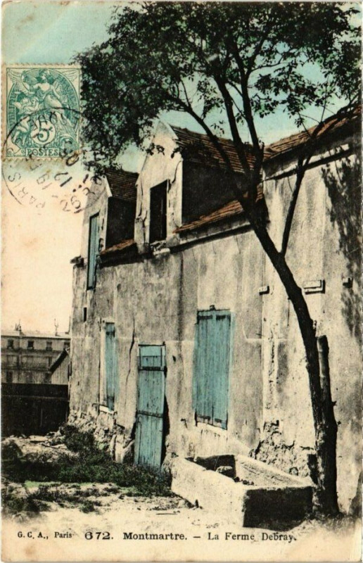 Carte postale ancienne Montmartre - La Ferme Debray à Paris 18e