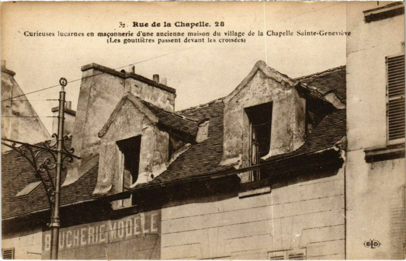 Carte postale ancienne Rue de la Chapelle, 28 à Paris 18e