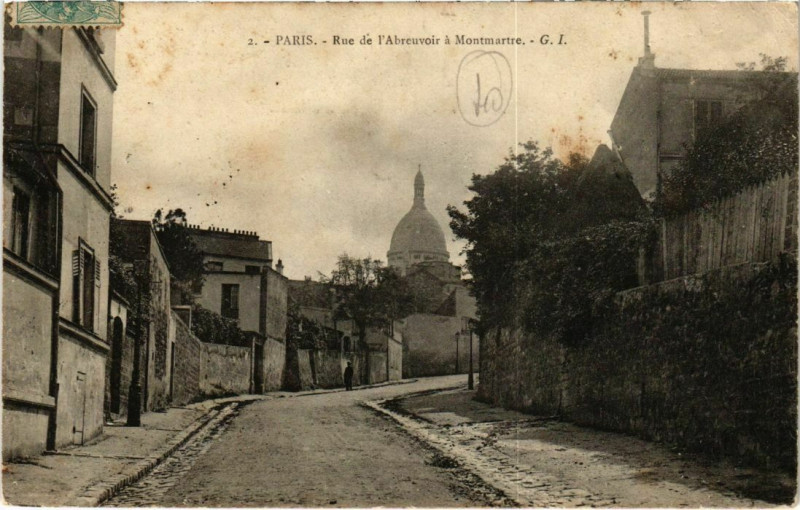 CPA CLAMECY, RUE de l´Abreuvoir 1901 EUR 3,00