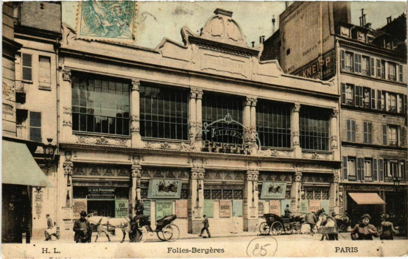 Carte postale ancienne Paris 9e - Folies-Bergéres à Paris 9e