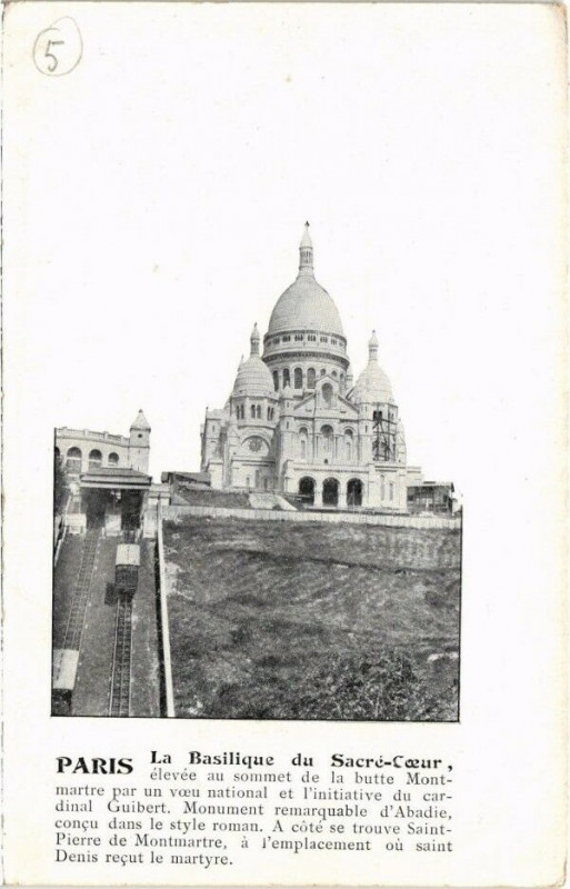 Carte postale ancienne La Basilique du Sacré-Coeur à Paris 18e