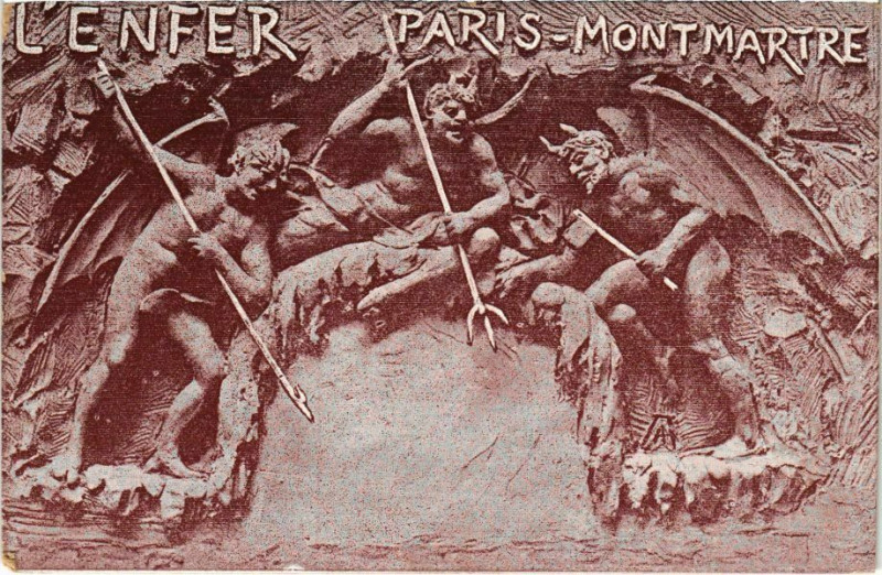 Carte postale ancienne L'Enfer à Paris 9e