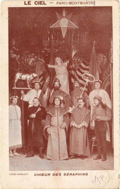 Carte postale ancienne Montmartre - Le Ciel - Choeur des Séraphins à Paris 9e