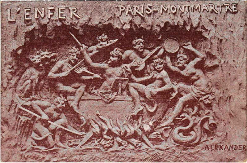 Carte postale ancienne L'Enfer à Paris 9e