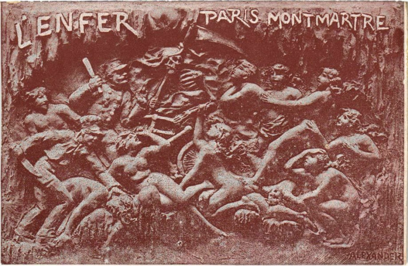 Carte postale ancienne L'Enfer à Paris 9e