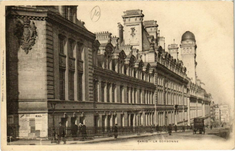 Carte postale ancienne Paris 5e - La Sorbonne à Paris 5e