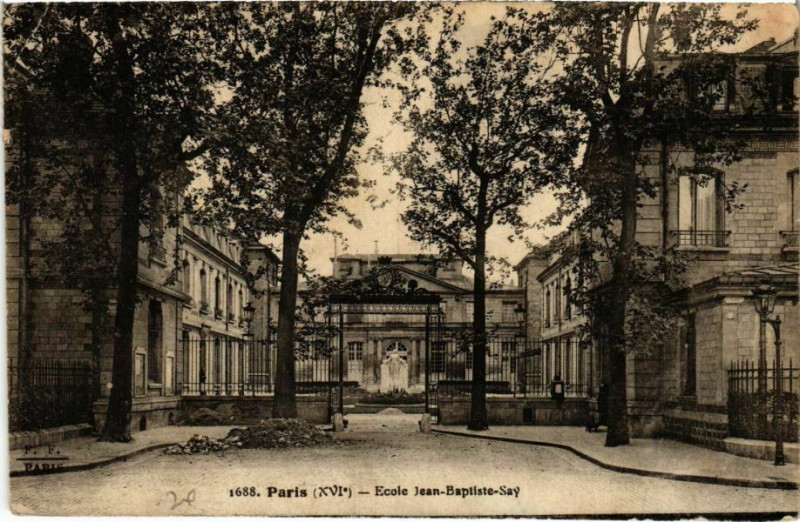 Carte postale ancienne Ecole Saint-Jean-Baptiste-Say à Paris 16e