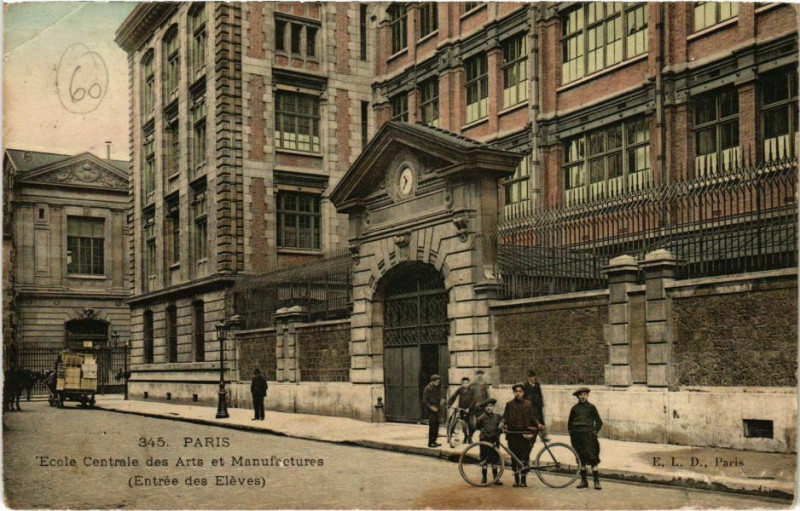 Carte postale ancienne Paris 11e - Ecole Centrale des Arts et Manufactures à Paris 11e