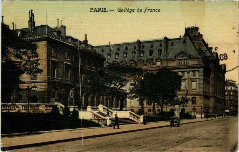 Carte postale ancienne Paris 5e - Collége de France à Paris 5e