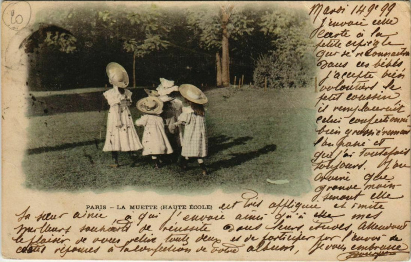 Carte postale ancienne La Muette (Haute Ecole) à Paris