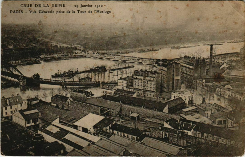 Carte postale ancienne Paris 12e - Vue Générale prise de la Tour de l'Horloge à Paris 12e