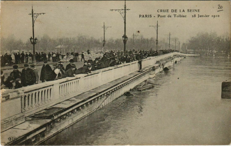 Carte postale ancienne Paris 12e - Pont de Tolbiac à Paris 12e