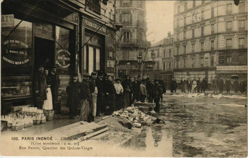 Carte postale ancienne Paris 12e - Rue Parrot, Quartier des Quinze-Vingts à Paris 12e