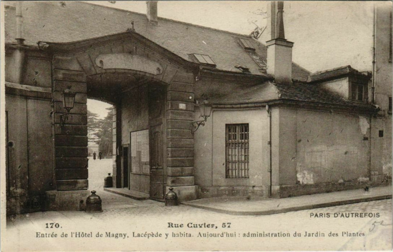 Carte postale ancienne Paris 5e - Rue Cuvier, 57 à Paris 5e