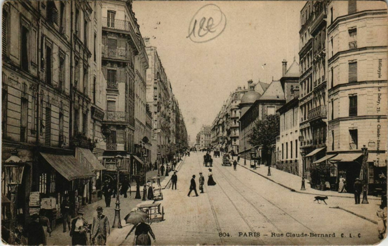 Carte postale ancienne Paris 5e - Rue Claude-Bernard à Paris 5e