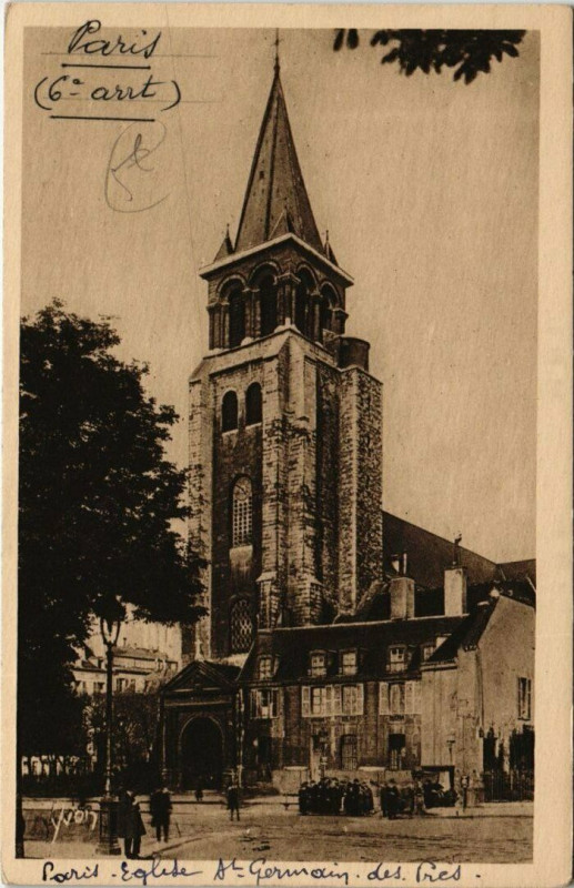 Carte postale ancienne Paris 6e - Eglise Saint-Germain des Pres à Paris 6e