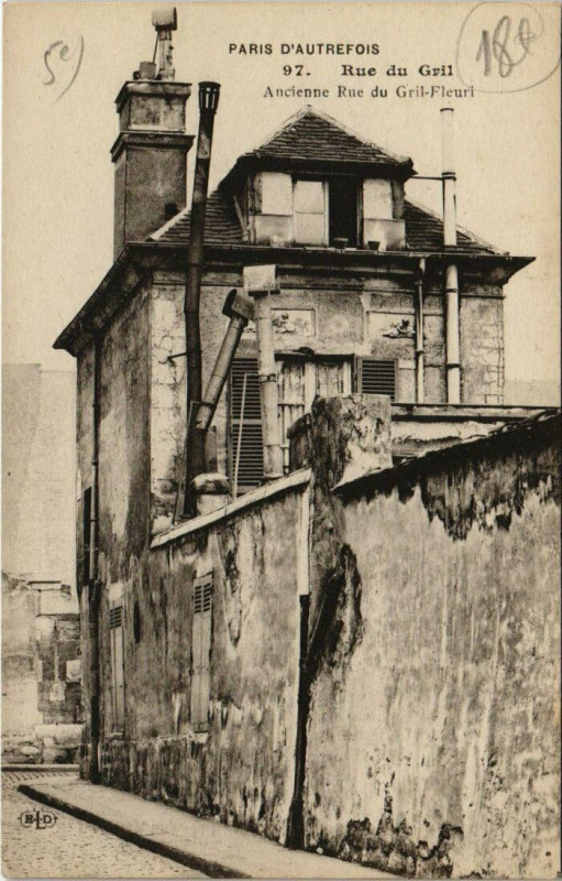 Carte postale ancienne Paris 5e - Rue du Gril à Paris 5e