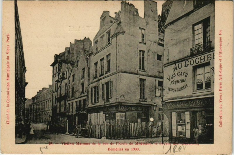 Carte postale ancienne Paris 5e - Vieilles Maisons à Paris 5e