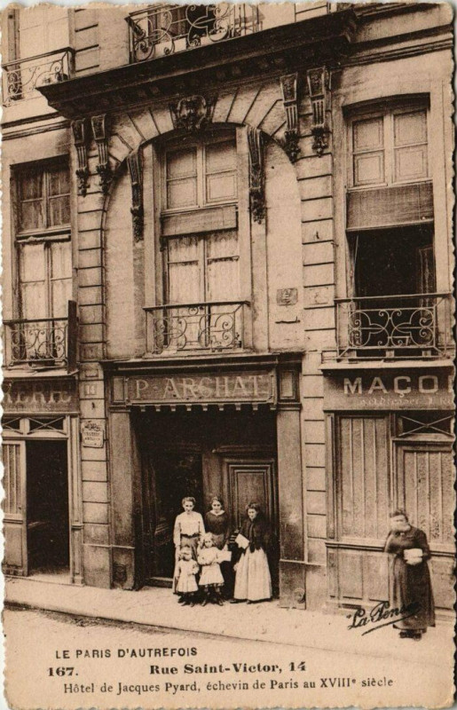 Carte postale ancienne Paris 5e - Rue Saint-Victor, 14 à Paris 5e
