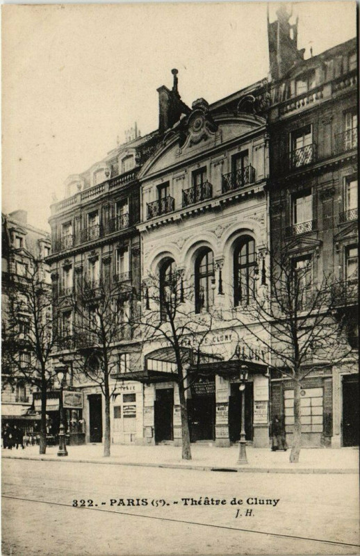 Carte postale ancienne Paris 5e - Théâtre de Cluny à Paris 5e