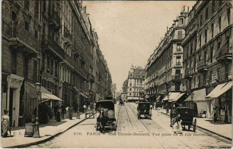 Carte postale ancienne Paris 5e - Rue Claude Bernard à Paris 5e
