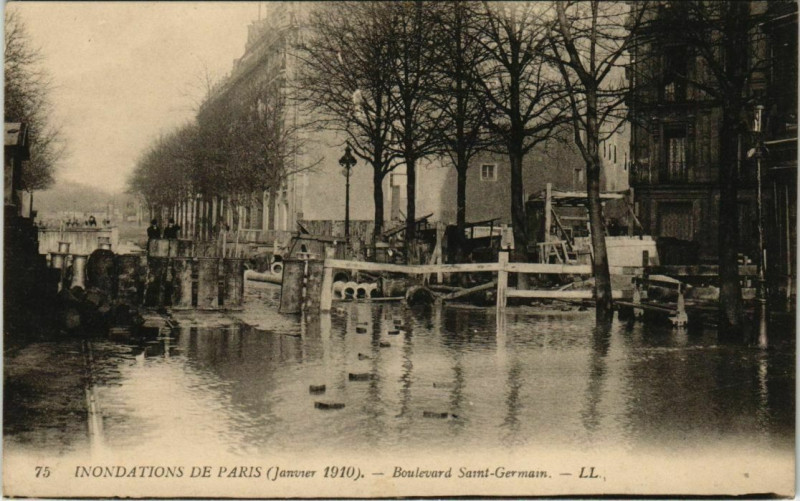 Carte postale ancienne Paris 5e - Boulevard Saint-Germain - Ll.75 à Paris 5e