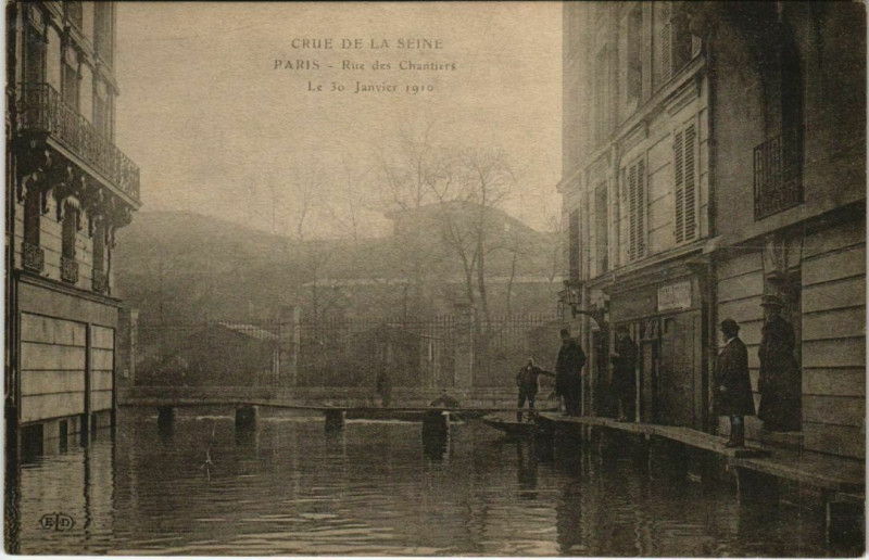 Carte postale ancienne Paris 5e - Rue de Chantiers à Paris 5e