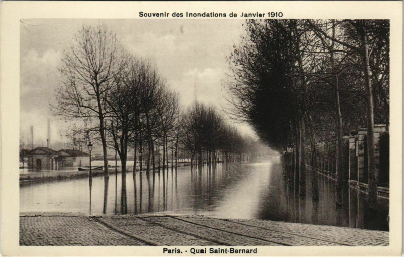 Carte postale ancienne Paris 5e - Quai Saint-Bernard à Paris 5e